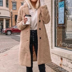 Abercrombie Sherpa dad coat NWT